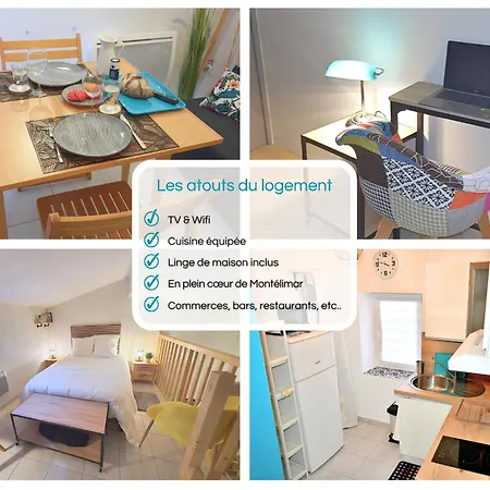 Appartement ღ Le Cocon Montilien - Confortable T2 Avec Wifi Montélimar